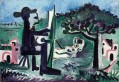 El pintor y su modelo en un paisaje II 1963 Pablo Picasso